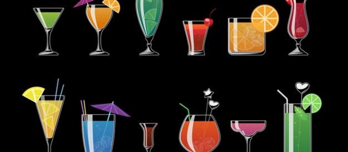 alcohol-drinks-beach-cocktails-isolated-black-background-alcohol-cocktail-with-ice-illustration-alcohol-cold-beverage-beach_1284-51456